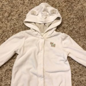 Carters white velour suit